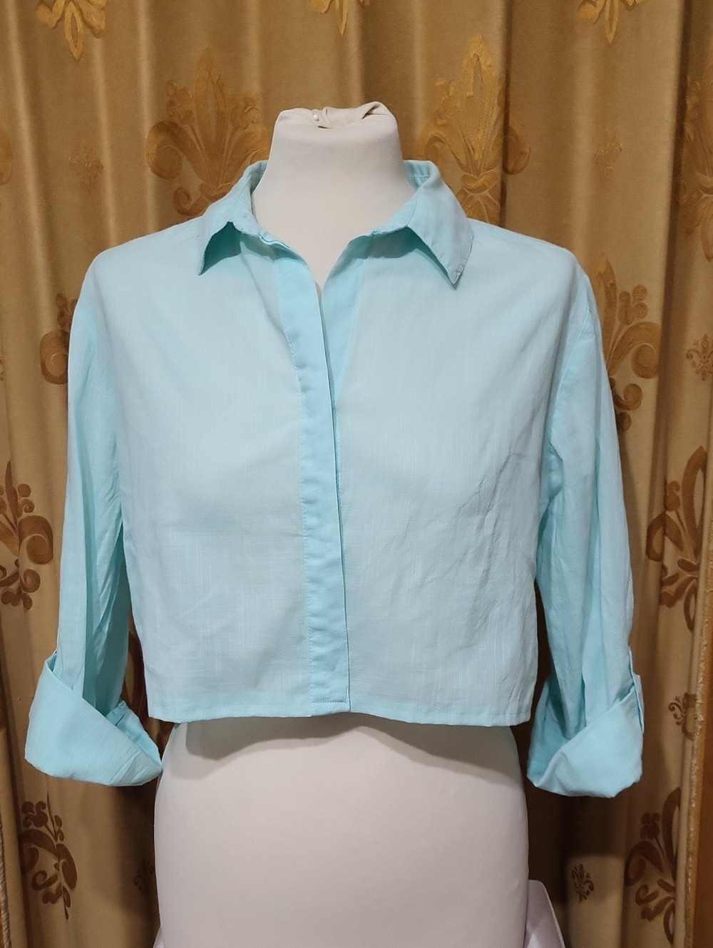Custom Cropped Button Down